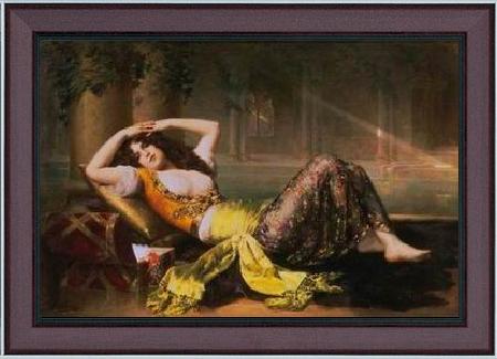 framed  unknow artist Arab or Arabic people and life. Orientalism oil paintings  284, Ta3078-1